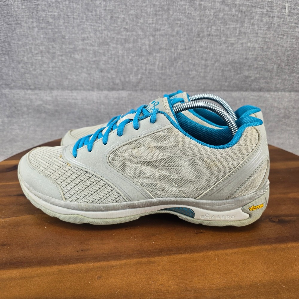 Aero Astra LT Grey Turquoise Blue Vibram Walking Shoes‎ Womens 11 Medium PO 3550 - Picture 2 of 14